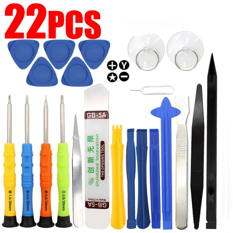 24 in 1 Repair Opening Tools Kit Spudger Pry Screwdriver Set for Mobile Phone Tablet Computer Disassemble Hand Tool Set 24-1pcs