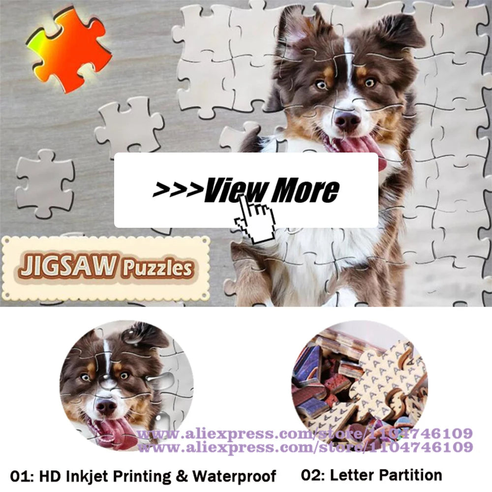 Pokemon Characters Puzzle Jigsaw Cartoon Diy Puzzle Toys 108/200/300/500/1000/1500Pcs Intelligence Educational Puzzles Boy Gifts