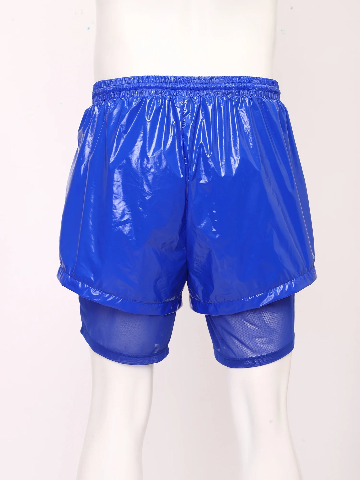 Men Leak-proof Diaper Cover Shorts Mesh Liner Waterproof Double Layer Shorts Swimming Suit Nursing Special Needs Reusable Briefs