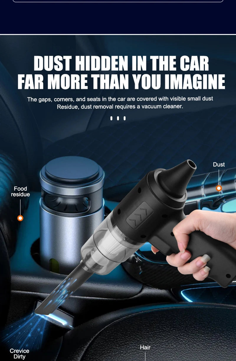 XIAOMI 2900000pa Car Wireless Vacuum Cleaner 120w 3-in-1 Portable Handheld For Home Rechargeable Auto Cordless Cleaner 2025