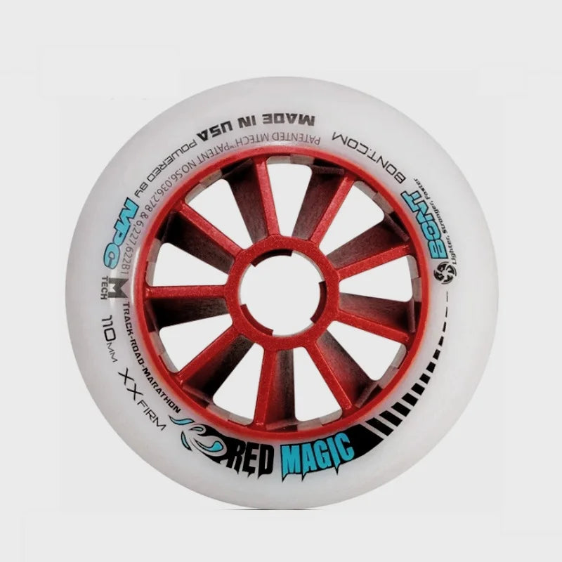 8 pieces Original MPC Red Magic XXFirm XFirm Roller Skating Wheel 110mm 100mm 90mm Redmagic Inline Speed Race XF XXF 2-layer Pro