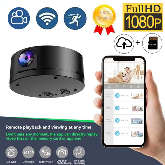 HD 1080P Mini Camera Smart Camera Home WiFi Camera Home Night Vision HD Camera with Abnormal Reminder Function