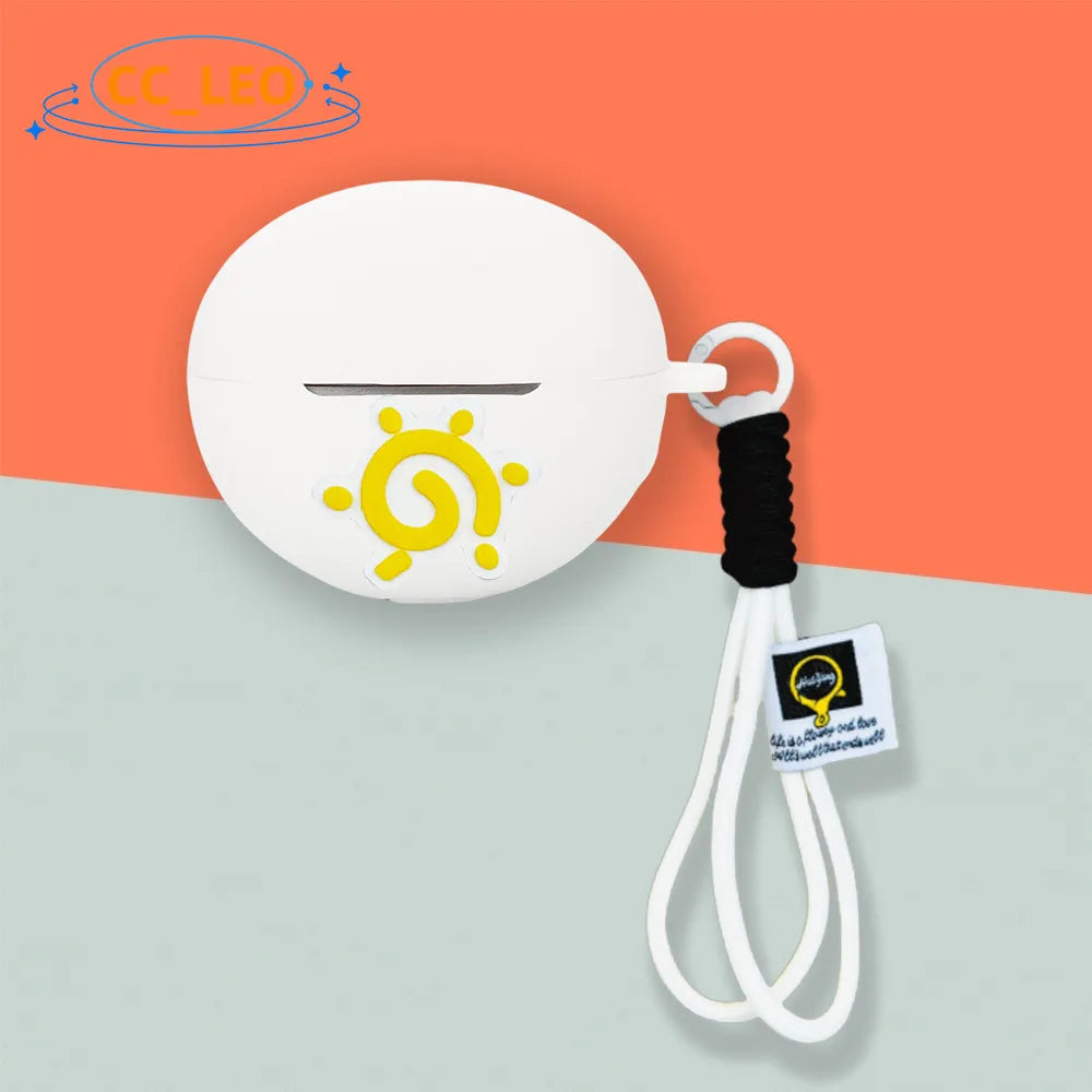 For Honor Choice EarBuds Clip Case Cute Lanyard Pendant Cartoon Cat Suitable for Honor Choice EarBuds Clip Protective Cover