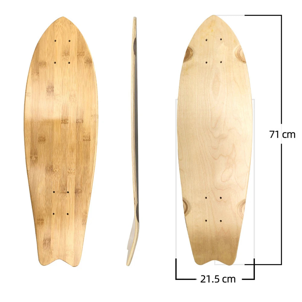 28/30/31/33/36 Inch Skate Board Smooth Maple DIY Skateboard Longboard Blank Land Surfboard Deck Short Board For Outdoor Sports
