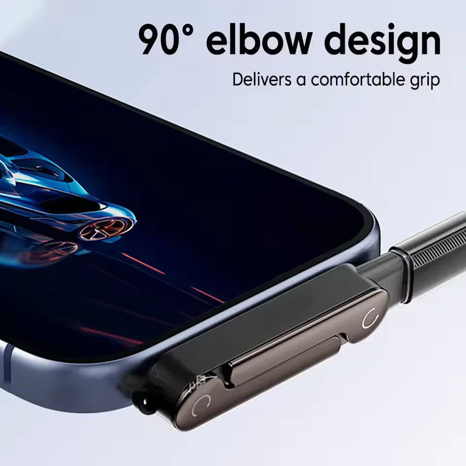 240W PD Fast Charging USB C Adapter,TypeC Male to Female Converter with Foldable Phone Stand,OTG Data Sync for All Type-C Phones
