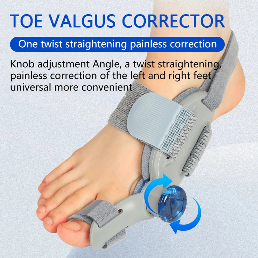 Bunion Adjuster Knob Adjustable Foot Hallux Valgus Braces Toe Straightener Pedicure Finger Toe Adjuster Unisex