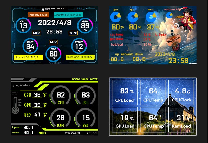 Computer Monitoring Built-in Notebook Sub-Screen