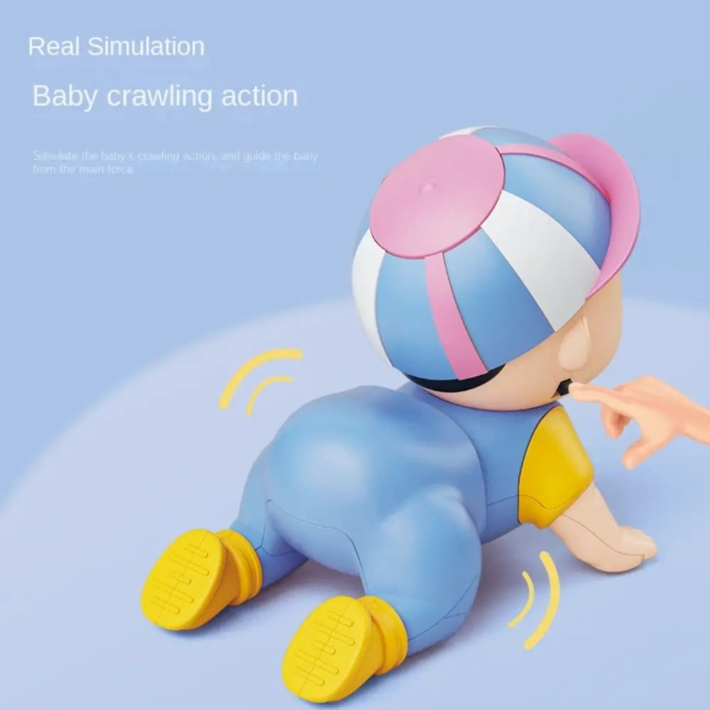 Learning Standing Climbing Electric Crawling Doll Walk With Music Crawling Baby Toys Cute Fun Baby Crawling Doll 0-3-year-old