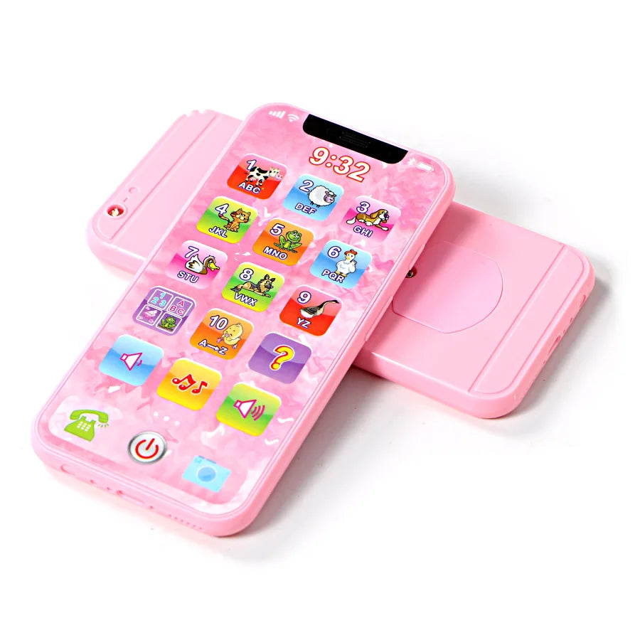 Baby Learning Simulation Mobile Phone Music Toys Early Education English/Russian Learning Machine Children's Vocal Toys