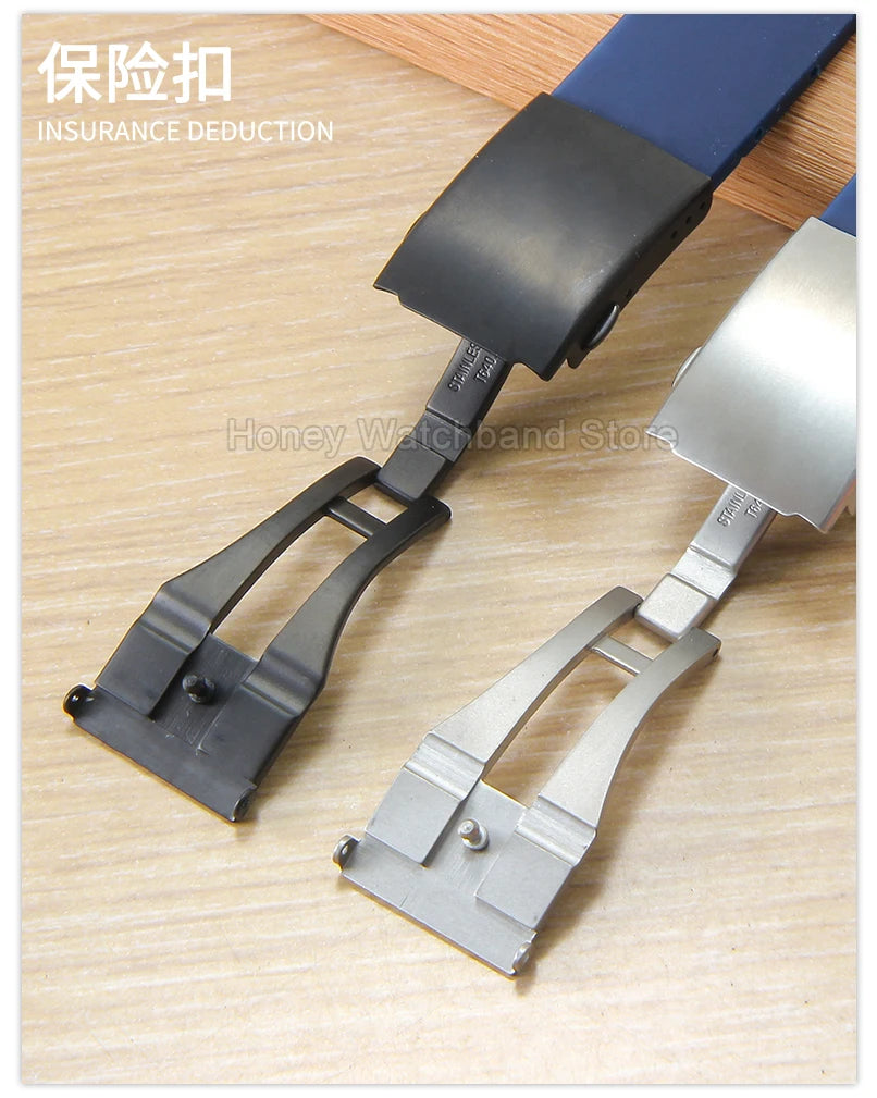 Flexible Comfortable Silicone Bracelet for Tissot T-Touch Blue Orange T013 T047 T121 Watchband Special Interface Sweat Resistant