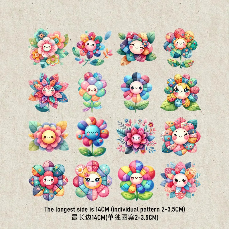 Beetle Dinosaur Rainbow Flower heat transfer iron on printing vinyl stickers T-shirt stickers DIY Toy doll clothing decoration