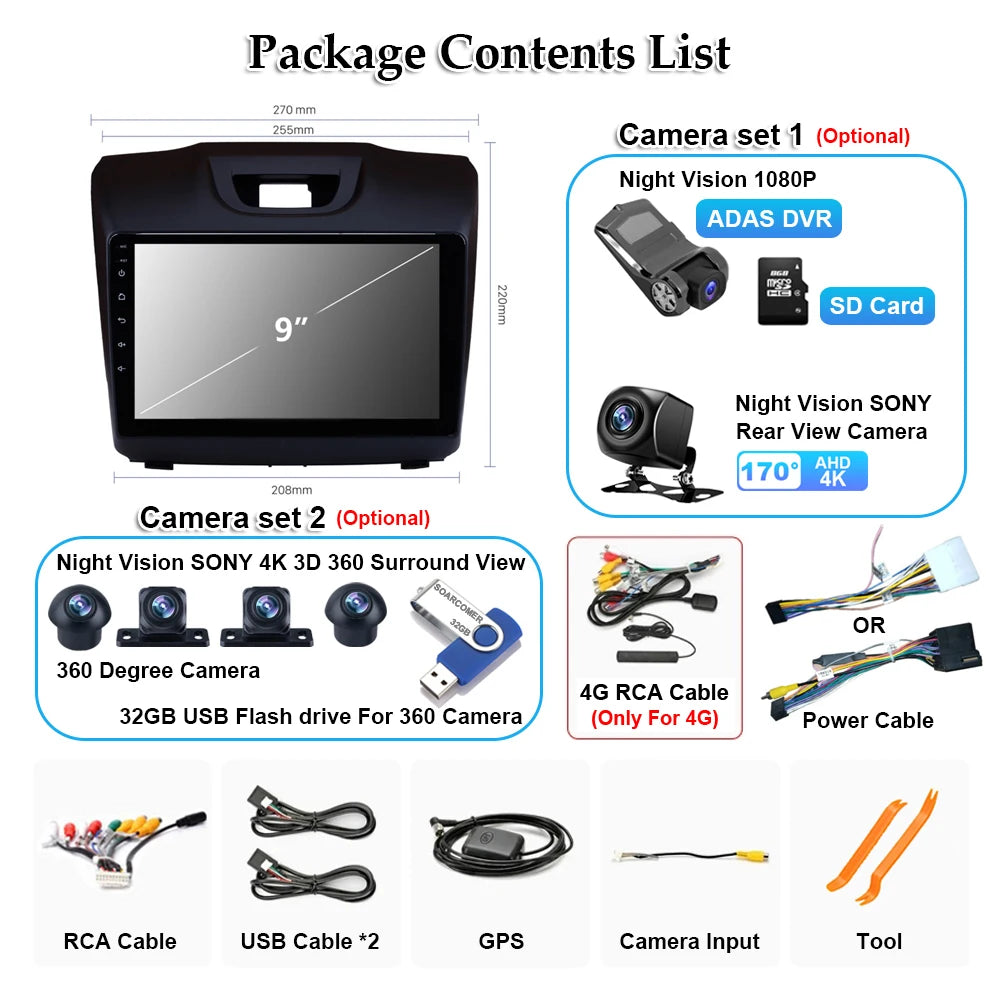 Android 15 Car Carplay Player For Chevrolet Holden S10 TRAILBLAZER COLORADO ISUZU DMAX GPS Radio Audio Multimedia Stereo BT Navi