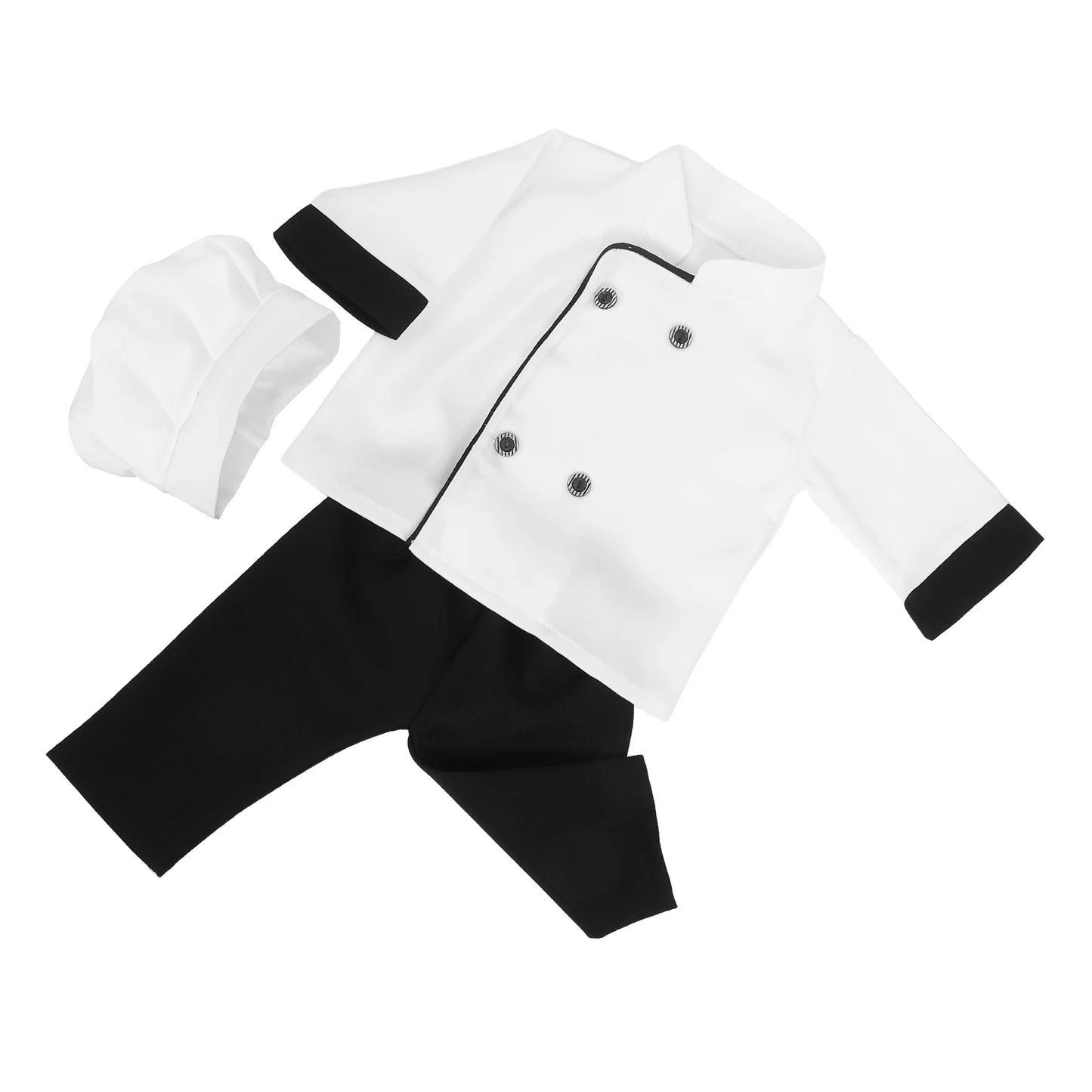 Baby Photography Clothing Newborn Outfits for Photoshoot Chef Clothes Girls Suit Props Costume Polyester Boy Infant Child