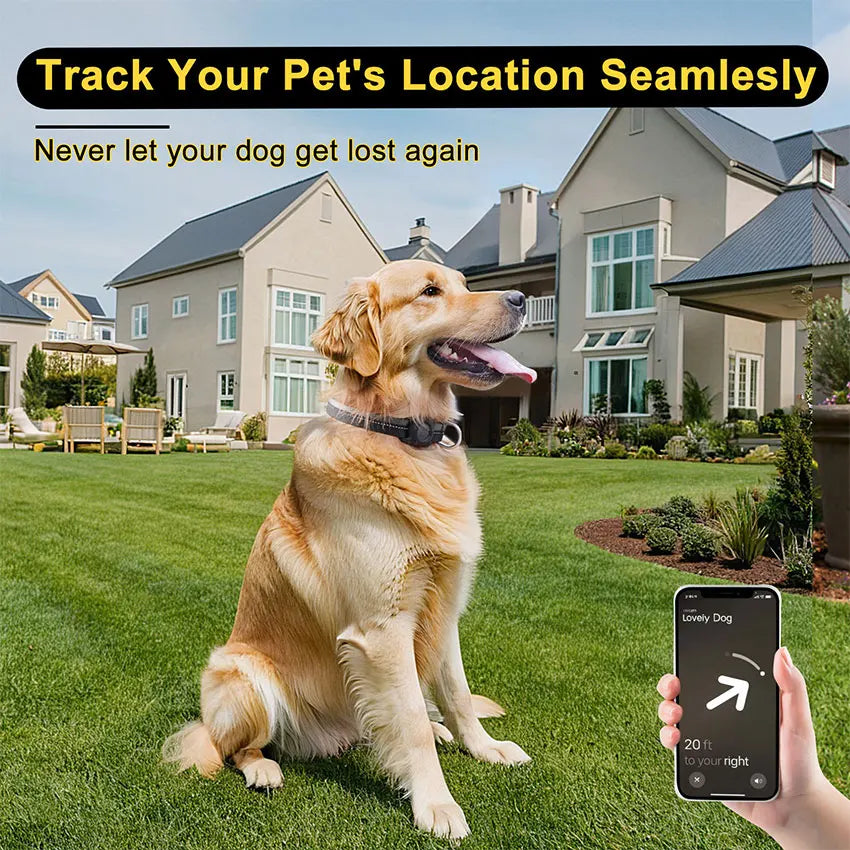 All Seasons 360Reflective Polyester Dog Collar Airtag Protect Case IP68 Waterproof Full Body Covered Airtag Collar Holder