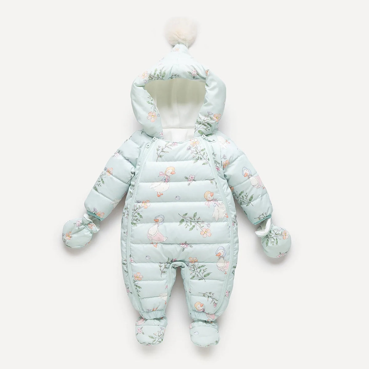 Ircomll Infant Baby Winter Lightweight Duck Down Overalls Fleece Children Jacket Cartoon Rompers For Boys Girls Toddler Jumpsuit