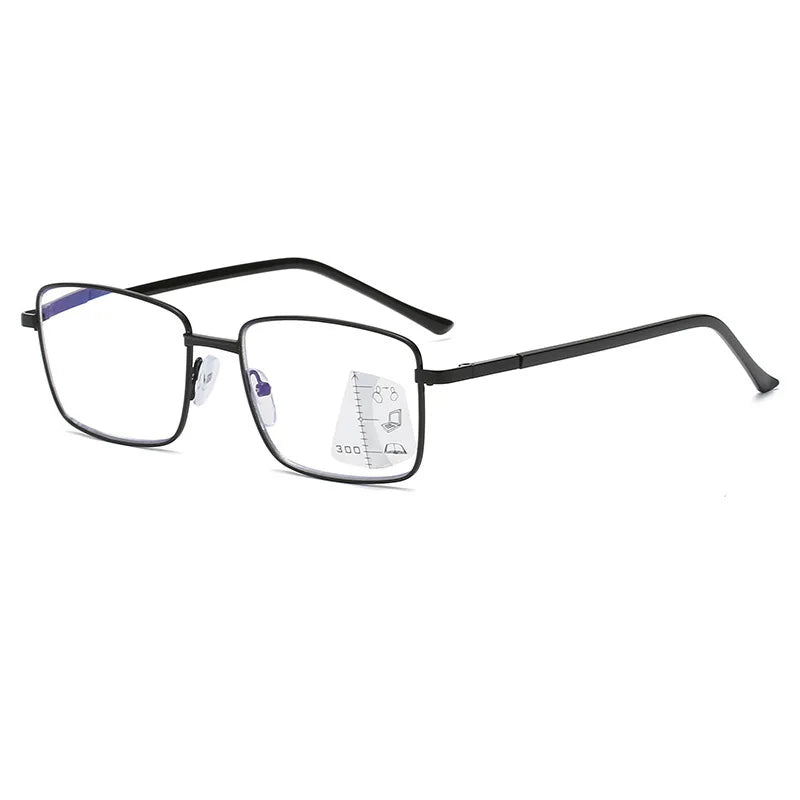 Color Changing Reading Glasses Men Automatic Zoom Progressive Multifocal Presbyopia EyeGlasses +1.0-+4.0 Anti Blue Light Eyewear