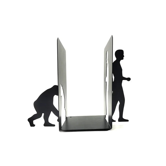 Cute cat stationery bookends desk organizer book stand holder human evolution Creative interesting office accessories book ends