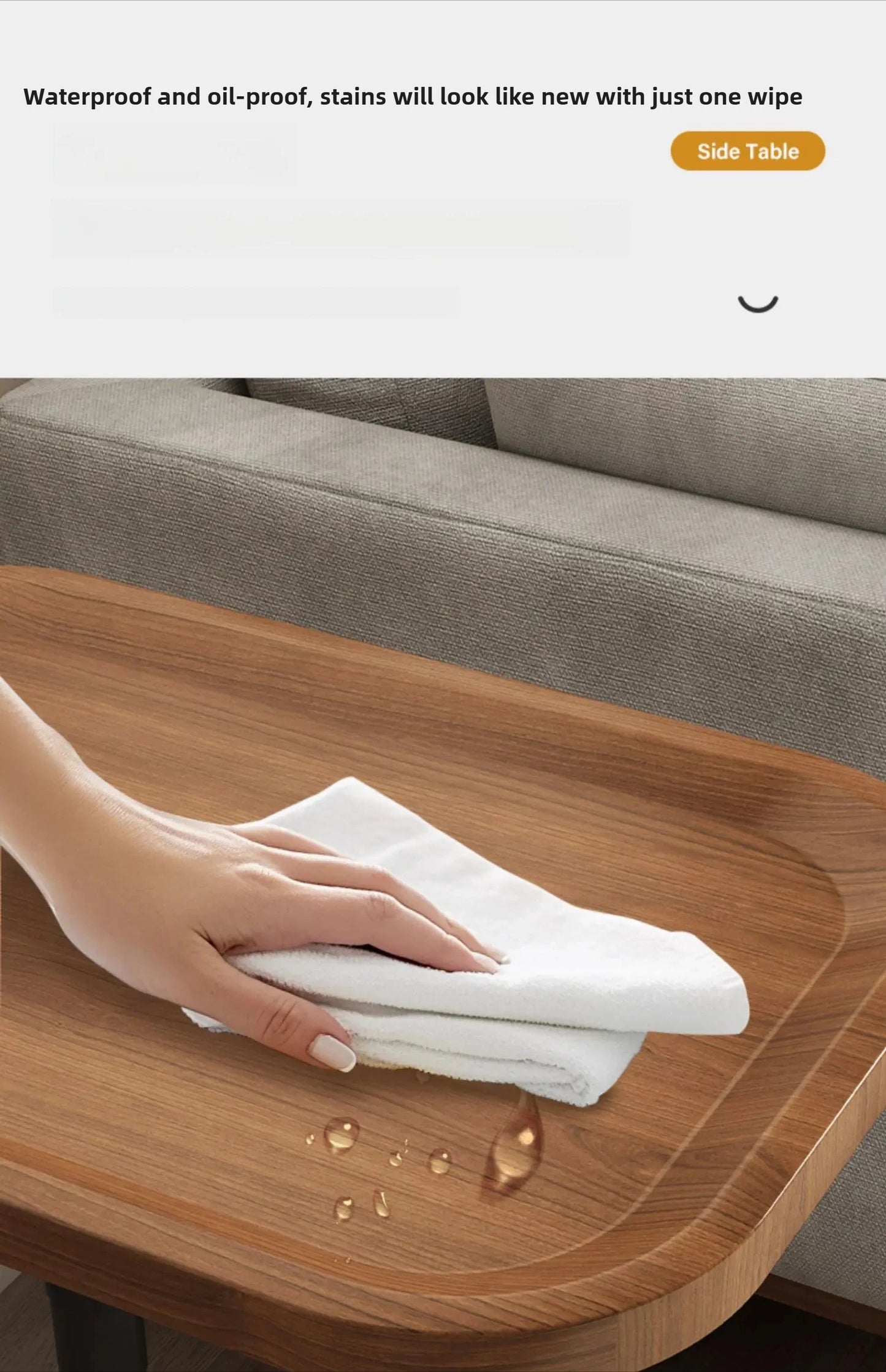 Minimalist Modern Sofa Side Table - Luxury Coffee Tea Table Small Shelves Rugged Durable Living Room Furniture