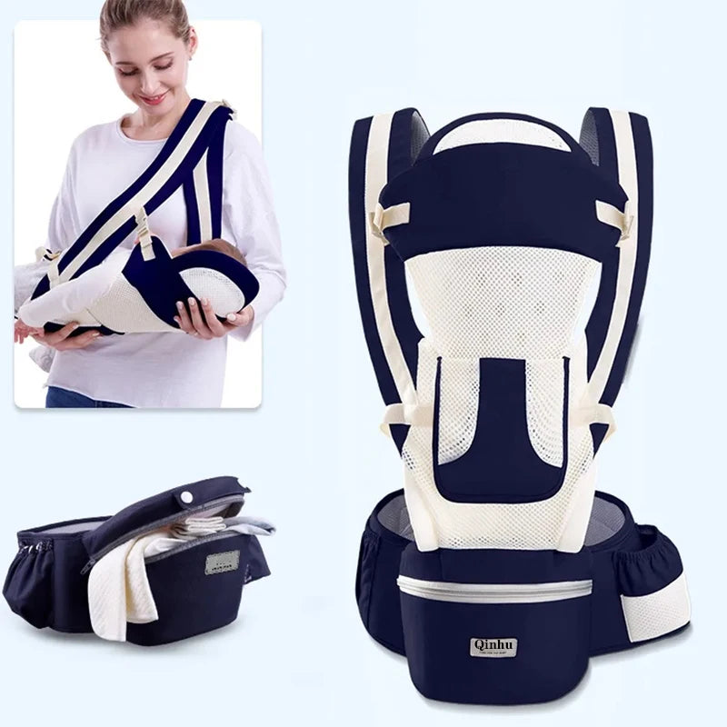 Baby Carrier Waist Stool With Storage Bag Kangaroo Shoulder Swaddle Sling Infant Kid Wrap Ergonomic Backpack Hipseat