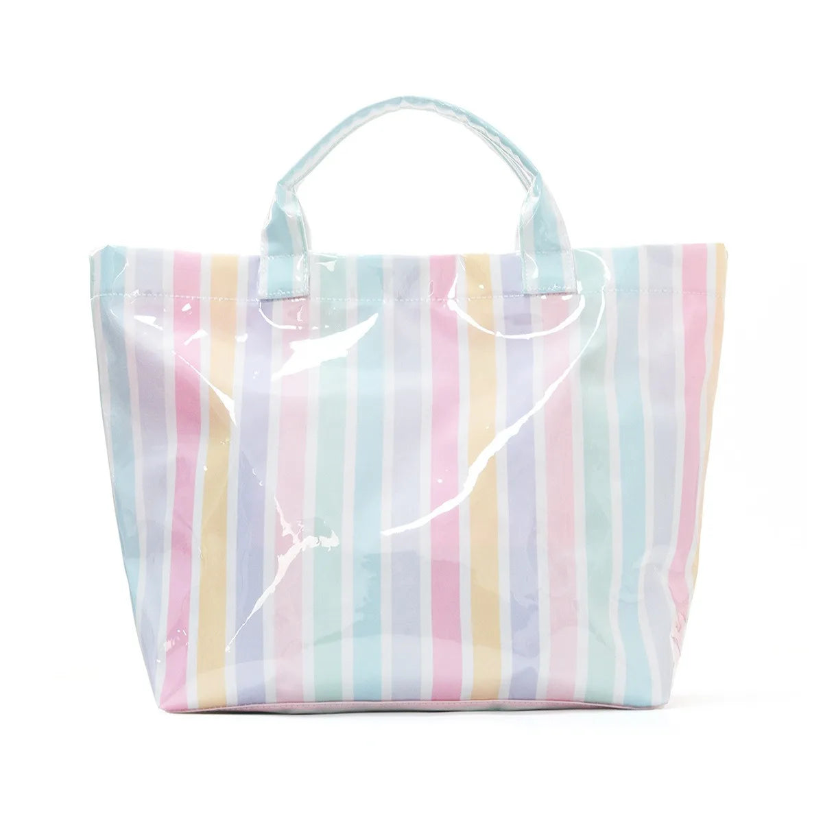Cross-border striped tote bag high value lightweight handbag commuting large capacity portable travel shoulder bag