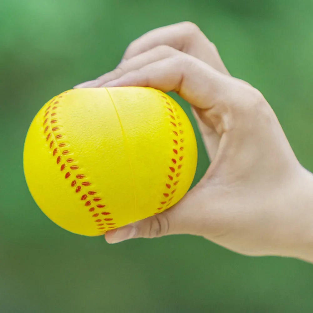 6pcs PU Soft baseball, 9cm Foam Stretch Ball, PU Foaming Sponge Ball, Bouncy Baseball Balls, Team Practice Baseball for Beginner