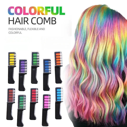 10 pcs Hair Chalk Toys For Girls Colored Mascara Chalks To Dye Hair Instant  Hairs Color Temporary Chalk Hair Coloring Products