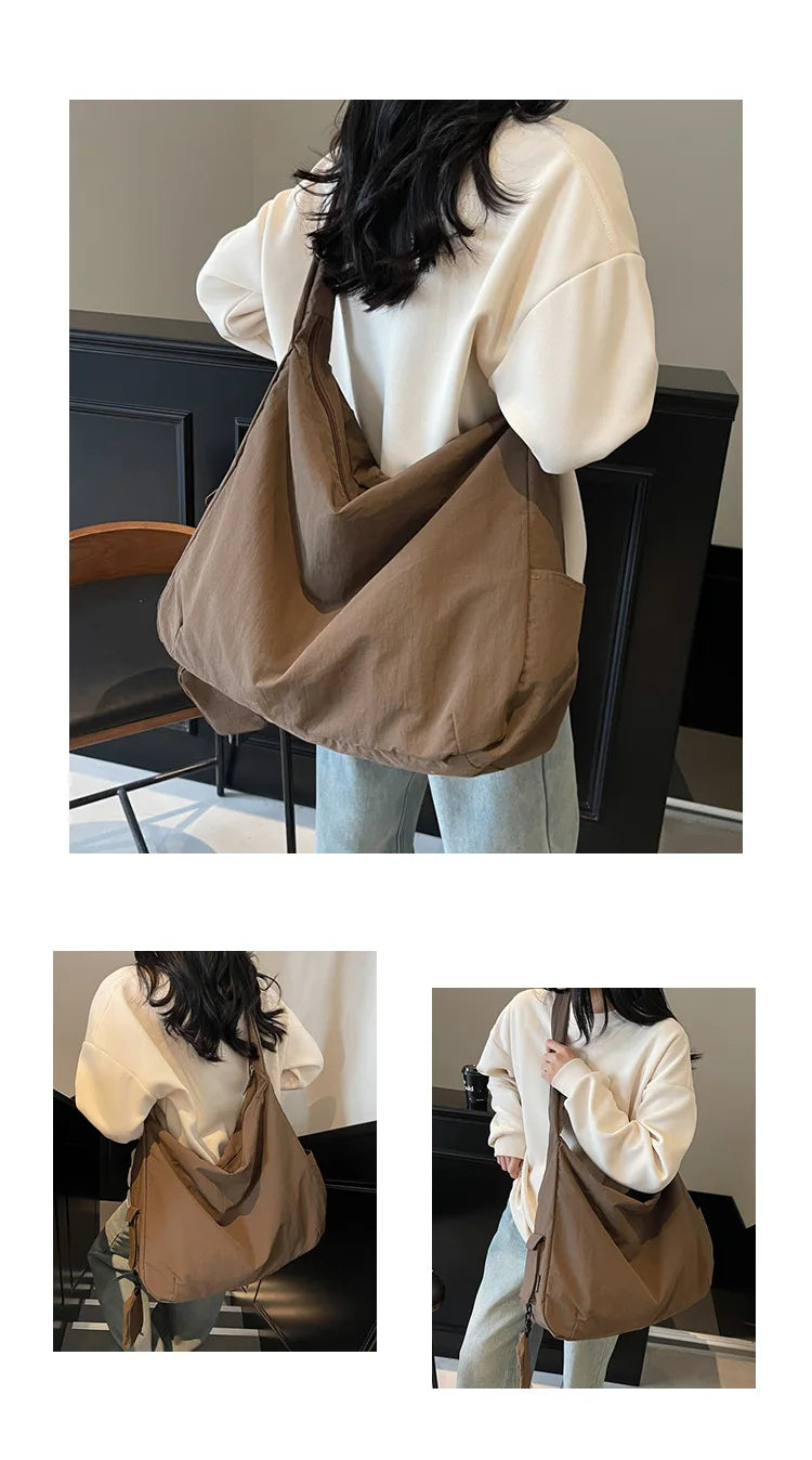 Women's Handbag Large Women Shoulder Shopper Bag Canvas Luxury Designer Cloth Tote Bags for Woman Big Female Daily Commuter City