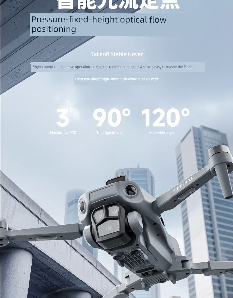 2025 New Arrival Remote Control Aircraft Kids UAV Toy Professional HD Aerial Photography Small Self-Contained Screen for Primary School Students