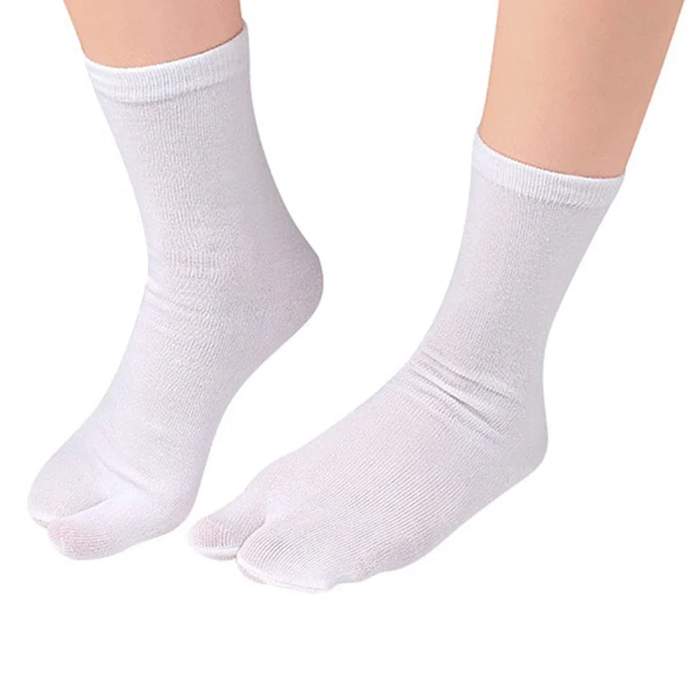 1-5Pair Japanese Style Two Finger Socks Unisex Clog Socks Polyester Toe Separation Socks Kimono Flip Flop Sandal Split Toe Sock