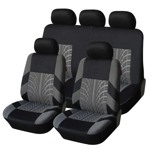 Car Seat Covers Full Set Front Split Rear Bench For Car Universal Cloth SUV Sedan Van Automotive Interior Covers Car Seat Cover