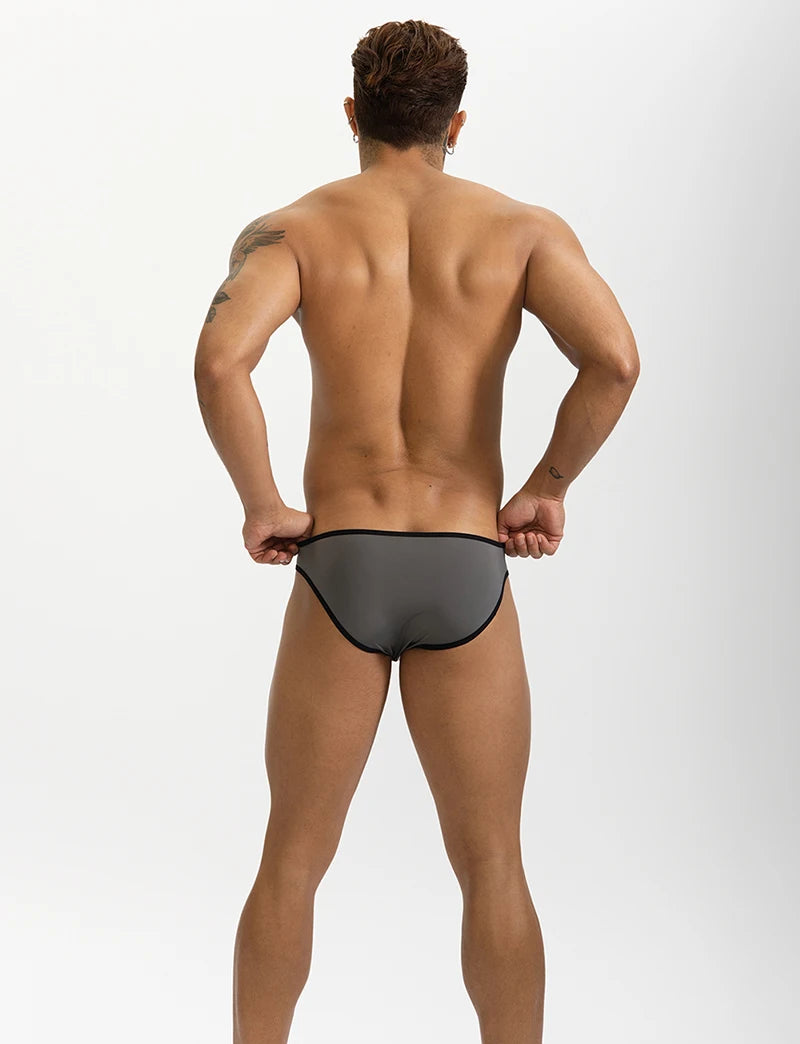 Ice Silk Sexy Men Underwear Briefs Cueca Mid Waist Thin Calcinha Quick Dry Youth Panties Ropa Interior Hombre U Pouch Underpants