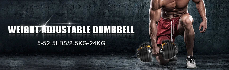 VEVOR Adjustable Dumbbell 24/40KG 52.5/90LBS Fitness Equipment Training Arm Muscles Dumbbell SET Adjustable Home Trainning