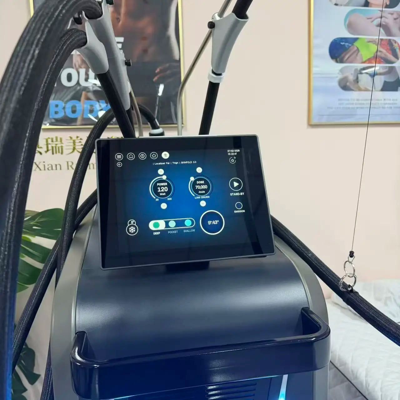 New Pro 3 Handles Micro Wave 80% Fat Reduction Safe Weight Loss Body Slimming Eliminate Double Chin Removal