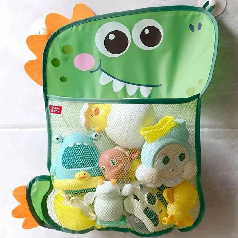 Baby Bath Toys Organizer Quick Dry Toddlers Mesh Net Bag for Bathroom Toy Storage Cartoon Shape Sand Beach Toys Storage Holder