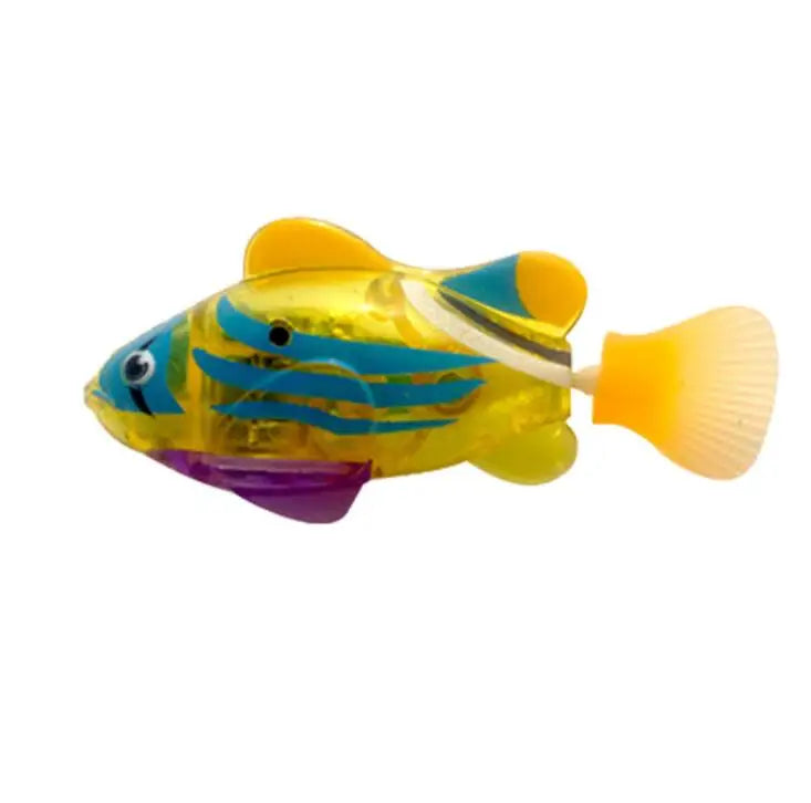 Flash Swimming Electronic Pet Fish Bath Toys for Children Kids Bathtub Battery Powered Swim Fishing Tank Decoration