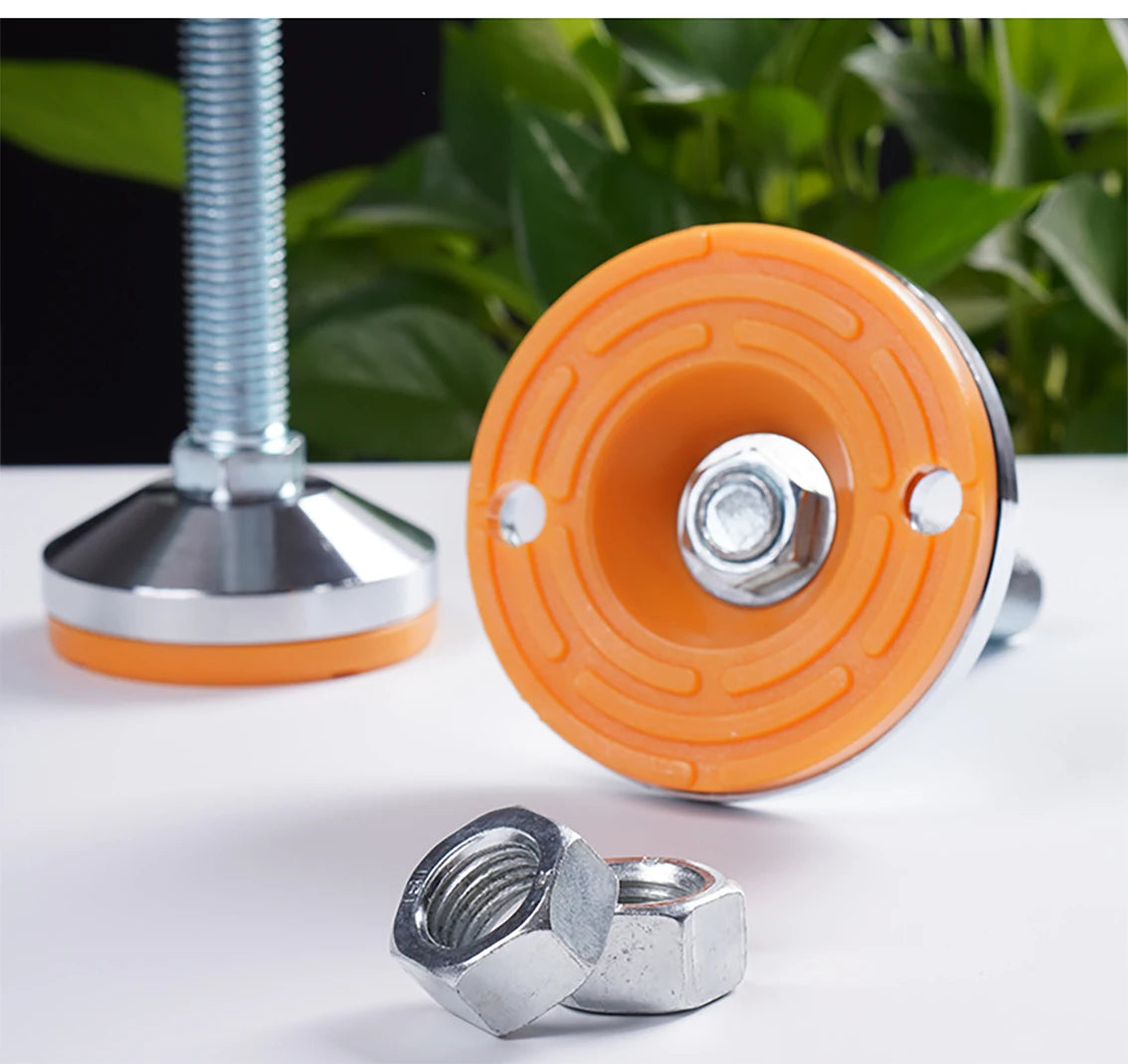 40 50 60 Heavy Metal Foot Cup/Fixed Foundation Screw/Adjustable Foot/Anti Slip Shock Absorber Support Foot M8 M10 M12 M14 M16