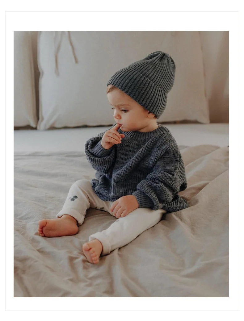 0-6Yrs Baby Boys Girls Knit Sweater Clothes 2025 New Toddler Infant Newborn Knitwear Soft Spring Long Sleeve Baby Pullover Tops