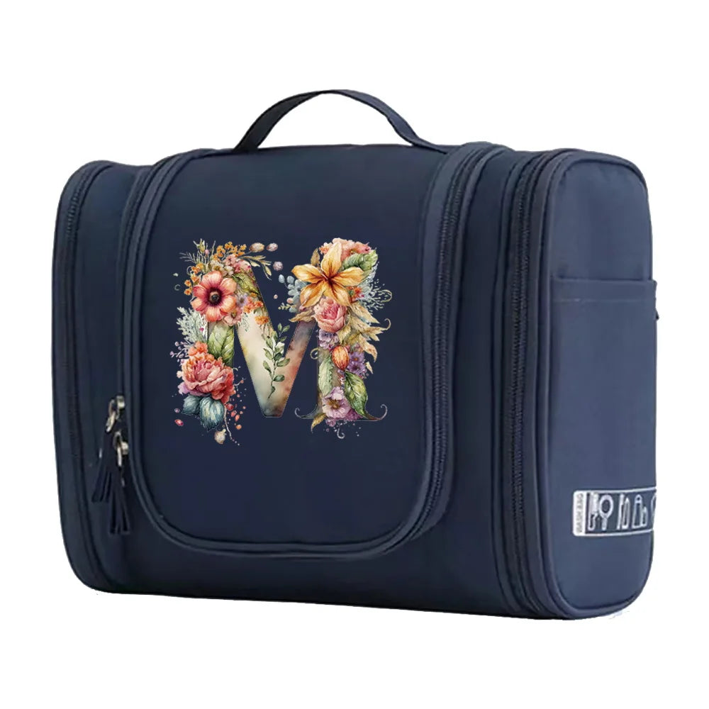 New Fashion Floral Shaped Letter Pattern Female Toiletries Are Very Convenient Minimalist Makeup Bag for Easy Storage of Items