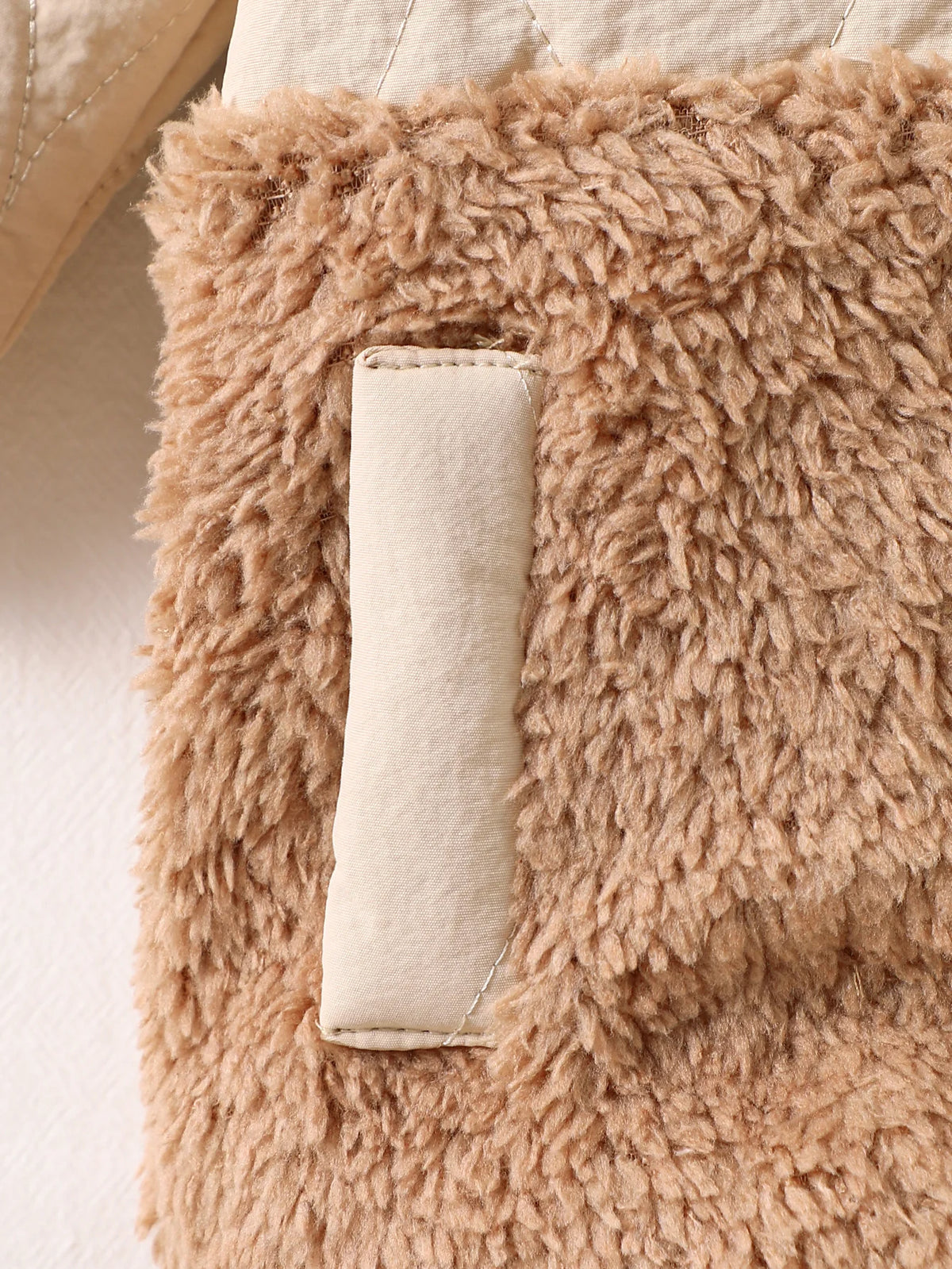 IURNXB Cute Bear Ear Hooded Baby Winter Romper Warm Fleece Patchwork Zipper Jumpsuit for Newborn Infant Outdoor Wear 1-18M