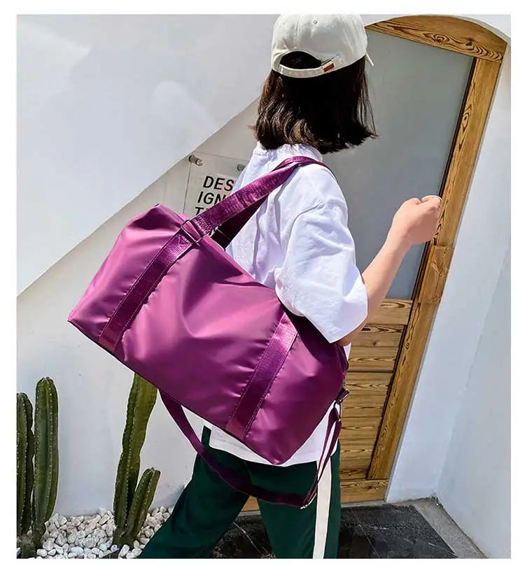 Large Travel Bag Women Tote Bag Handbag Waterproof Shoulder Bag Weekend Sports Gym Bag Female Personalized Custom Logo Pattern