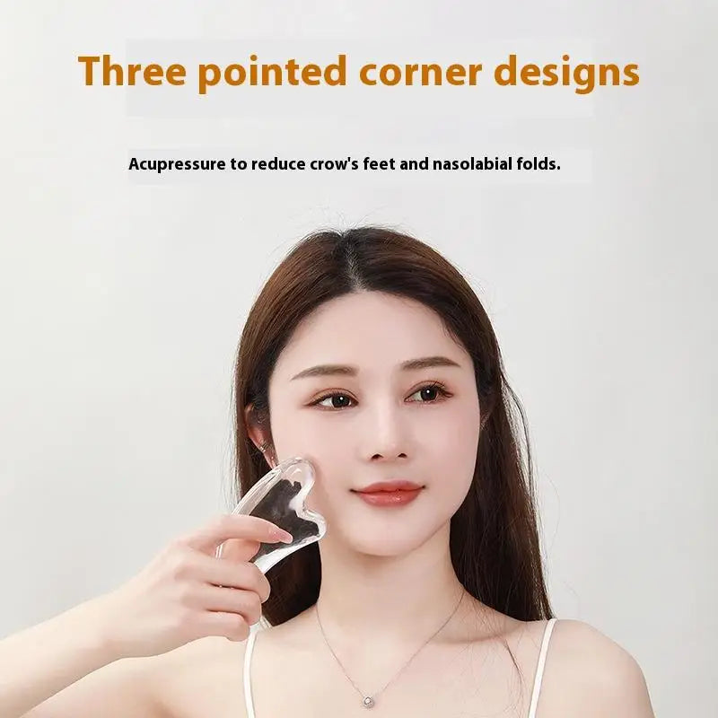 1Pcs Transparent Gua Sha Board Gua Sha Massage For Face Lifting Gua Sha Scraping Face Massager Resin