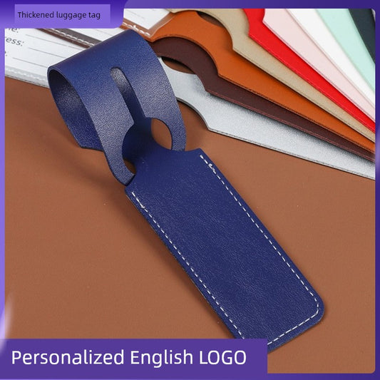 All-in-One Thickened Pu Luggage Tag Bags Anti-Lost Consignment Listing Signboard Travel Tag Printed Custom Logo