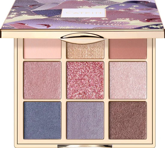 CATKIN Dreamworld Eyeshadow Palette Makeup, Matte Shimmer 9 Colors, Highly Pigmented, Creamy Texture Natural Bronze Neutral