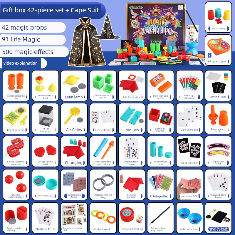 2025 Boy's Toy Hot Online Red Girl Magic Props 7 Children's Birthday Gifts Primary School Students over 6 Years Old