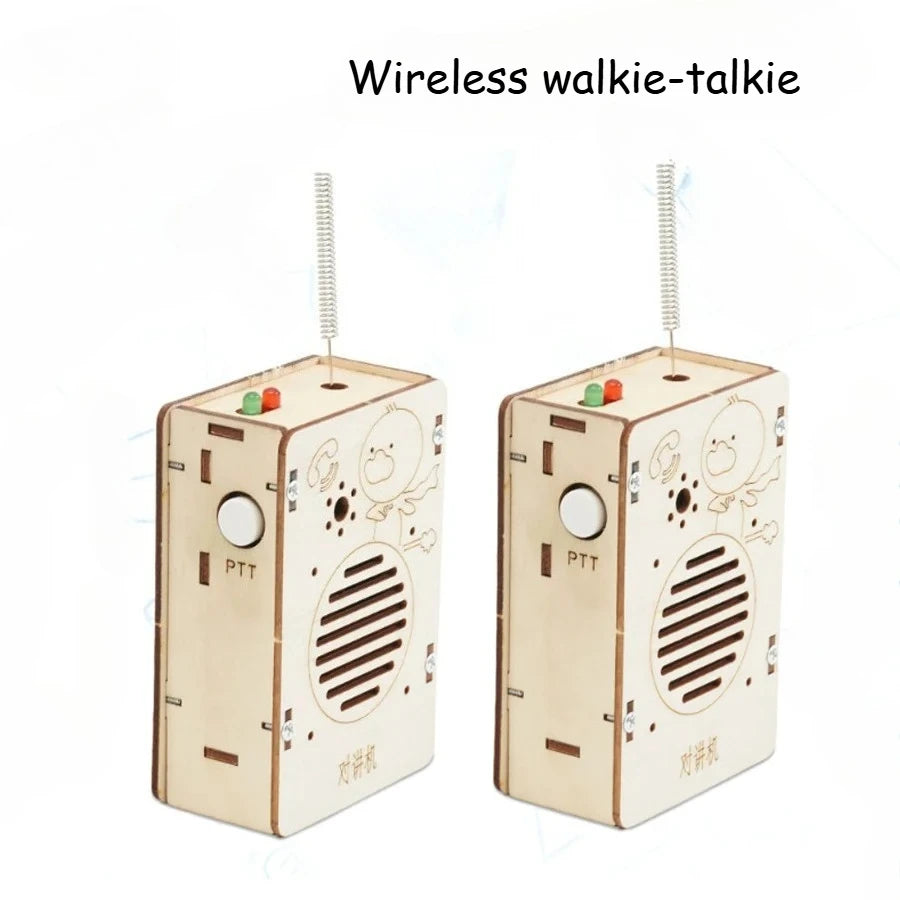 Wireless Walkie-talkie Model DIY Science Toys Physics Experimental Tool Kit Children Educational Toys School Supply