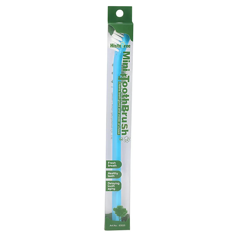 Pet Toothbrush Single Head for Cats Dogs Oral Care Teeth Cleaning Soft Bristles Pet Grooming Tool for Puppy Kitten Pet Supplies