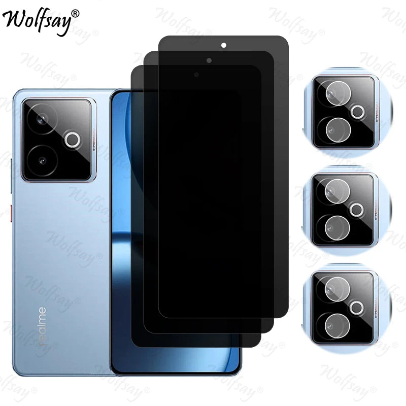 Privacy Screen Protector For Realme GT 7 China Anti-Spy Tempered Glass Realme GT7 China Camera Glass For Realme GT 7 China Glass
