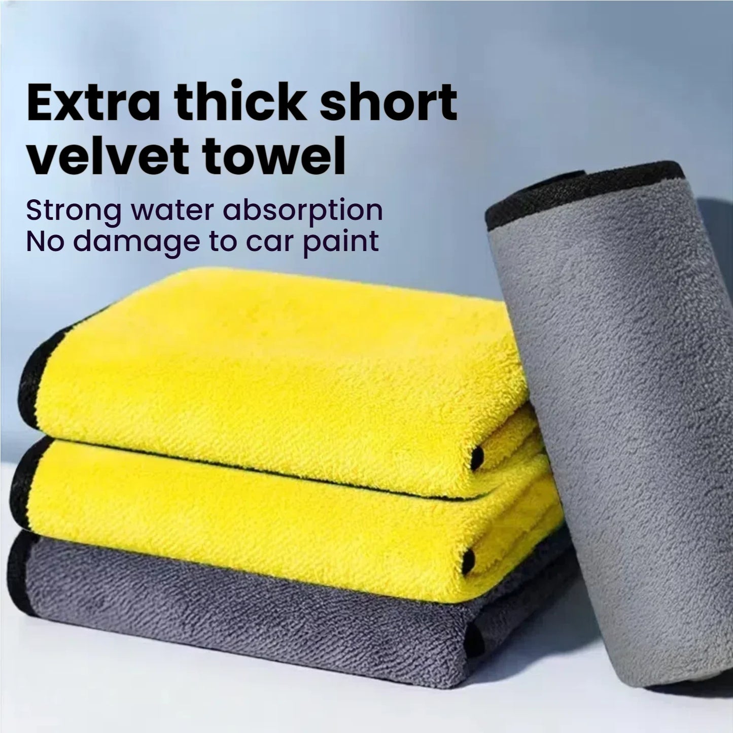 High Quality Microfiber Car Wash Towel Absorbent, Scratch - Free Cleaning Cloth for Drying & Auto Detailing - Ideal for Car Care