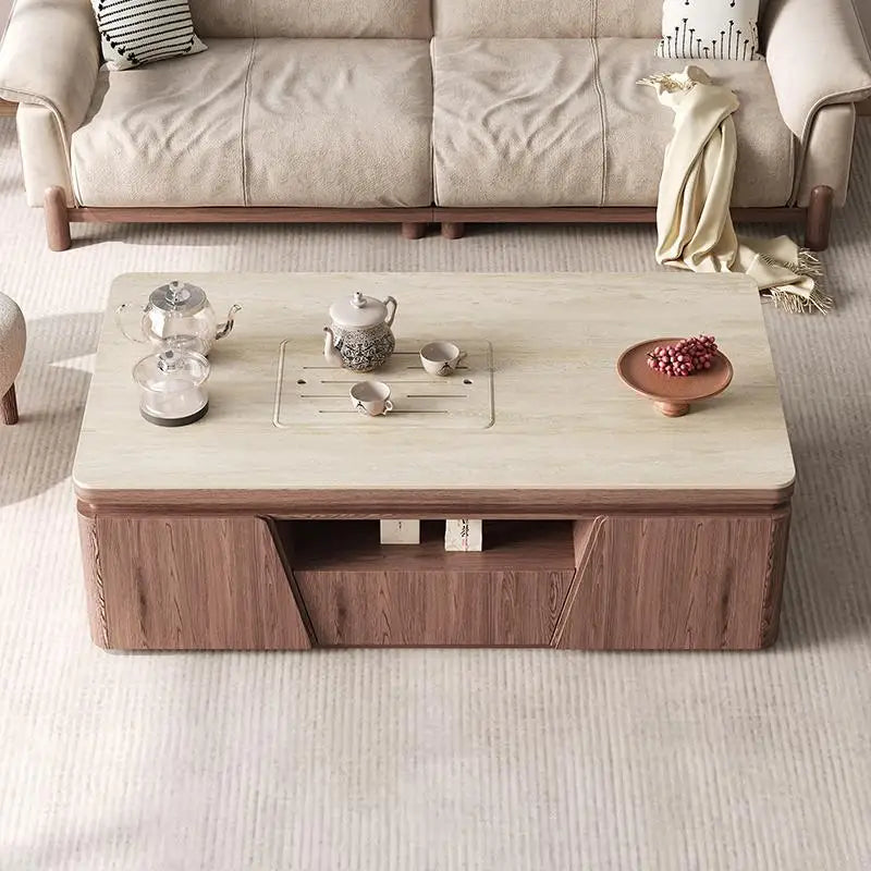 Modern Home Coffee Tables Storage Shelf Table Basse Table Sturdy Frame Easy Suitable Mesa De Centro Sala Living Room Furniture