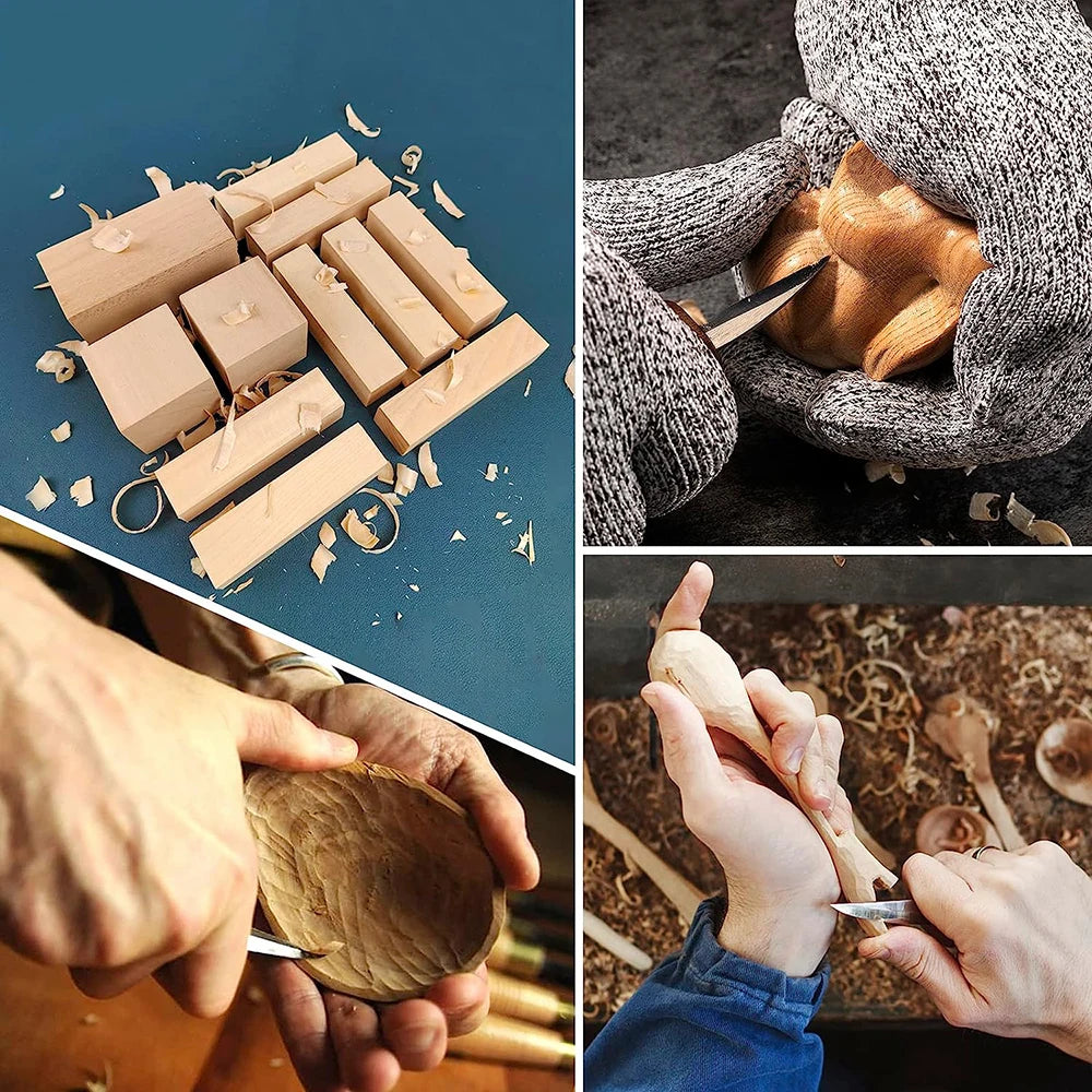 Wood Carving Tools Set Chisel Woodworking Cutter Hand Tool Set Wood Carving Knife DIY Peeling Woodcarving